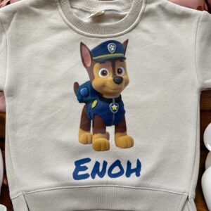 Bluză Imprimată Personalizată cu Cățelul Polițist din Desene Animate | Atelierul Fermecat