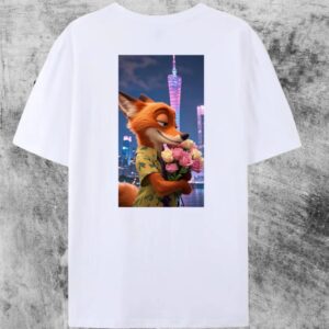 Set Tricouri Cuplu Cartoon – Fox & Bunny 💖