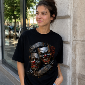 Tricou Unisex Smile Now Cry Later – Negru